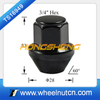 Auto 33mm Long 19 Hex Black Wheel Nut with Washer 13441BK